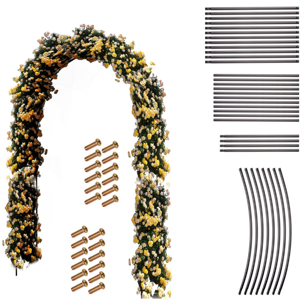 Metal garden pergola flower arch 240 cm