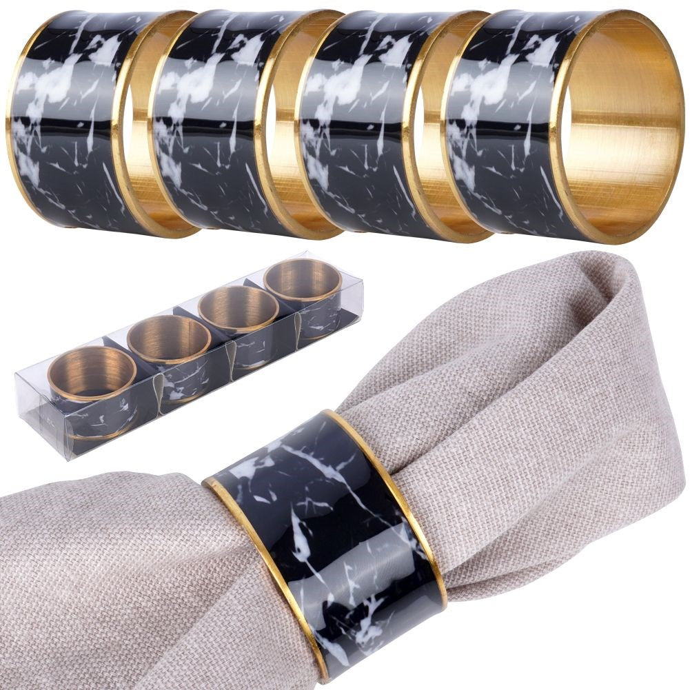Metal napkin rings 4.5 cm 4 pcs.