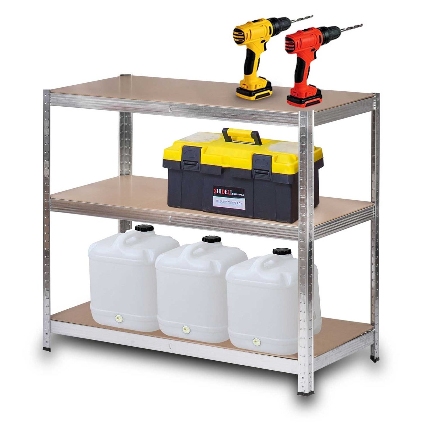Metal shelf for storage 222 x 110 x 50 cm Humberg HR-815