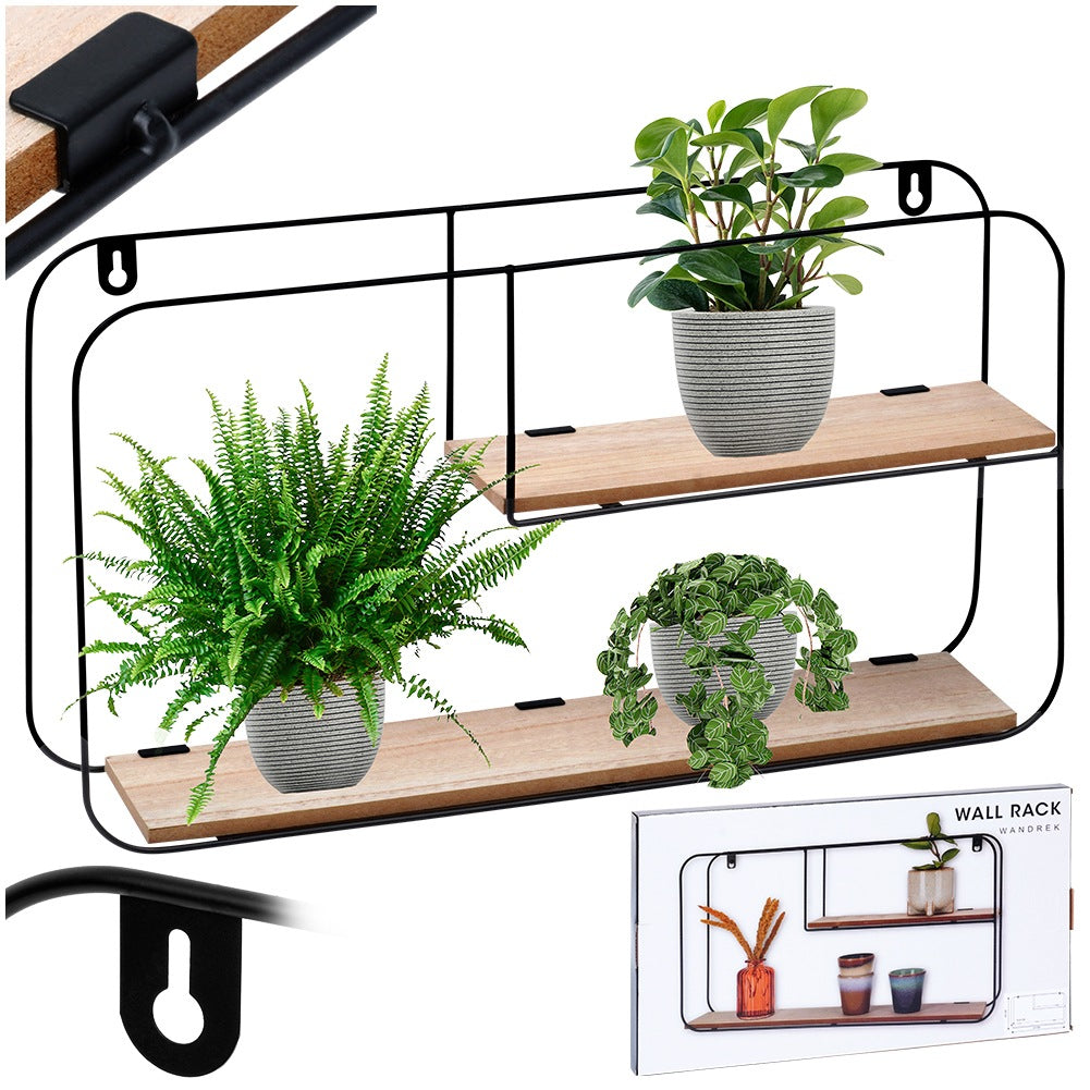 Metal wall shelf 52x10.5x29 cm