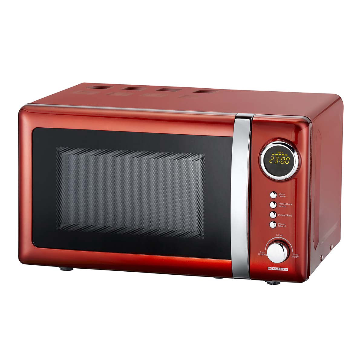Microwave Oven, 700W, 20L, 12 Programs, Chili Red