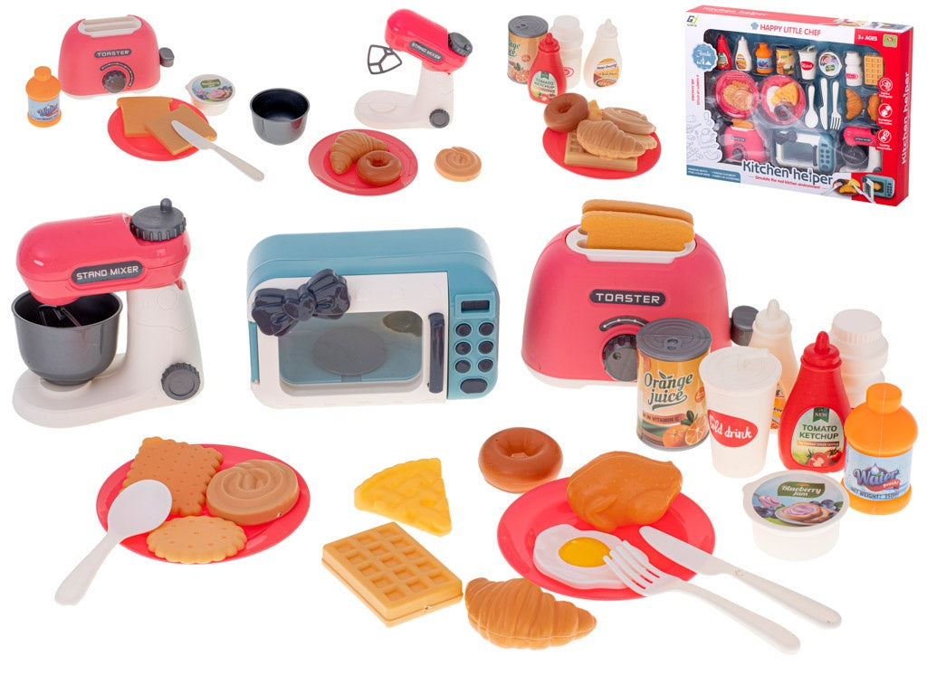 Microwave toaster mixer vegetables + accessories