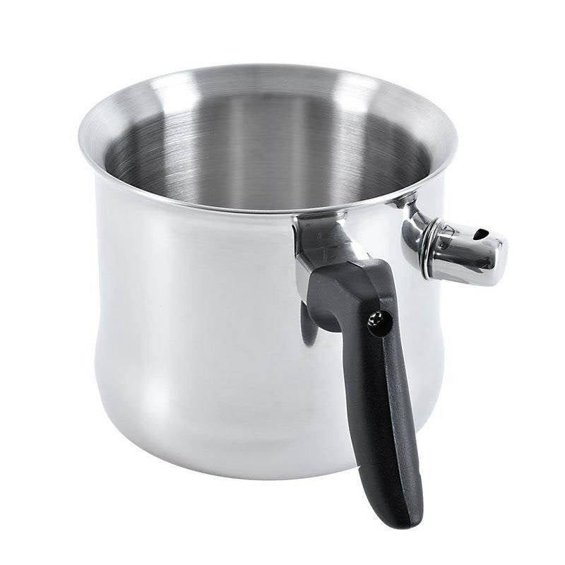 Milk pan with water jacket - Prevents burning