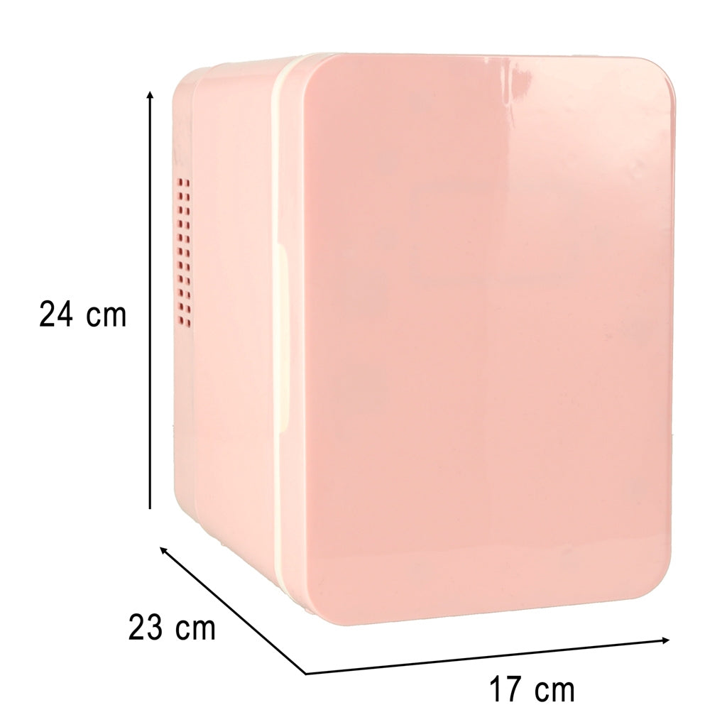 Mini Electric Car Fridge, 4L, Heating & Cooling, Pink
