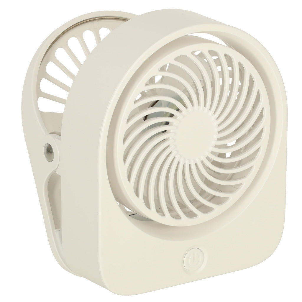 Mini desk fan with USB clip