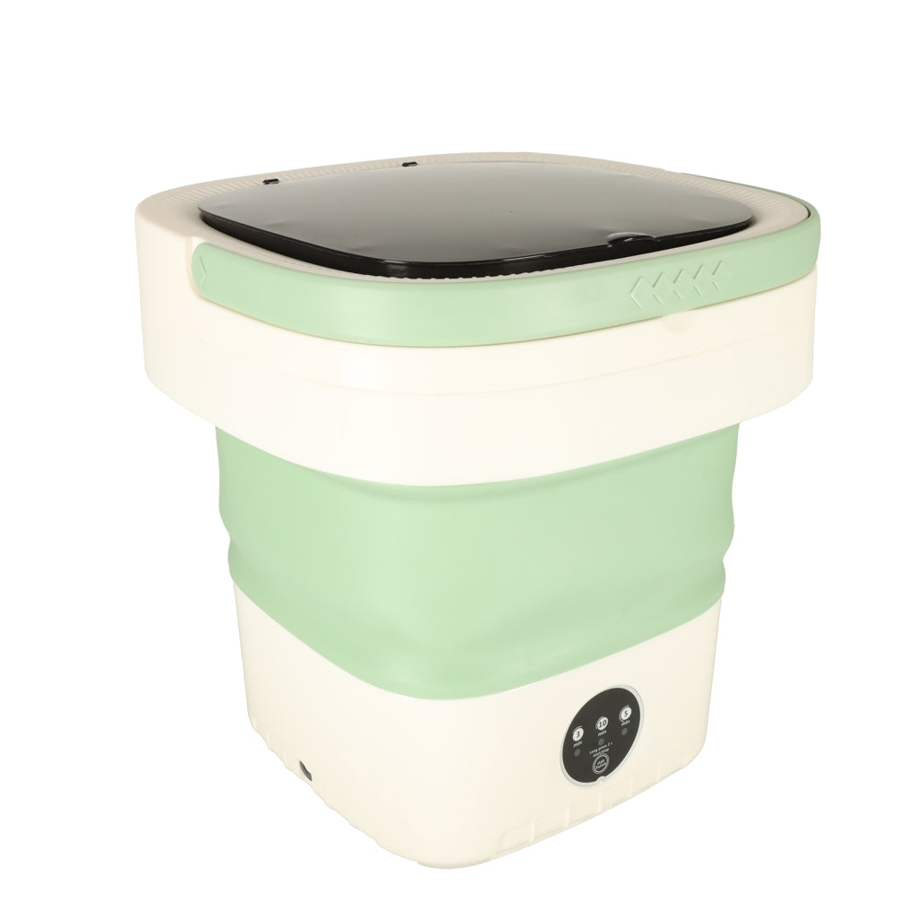 Mini folding portable washing machine 12L green