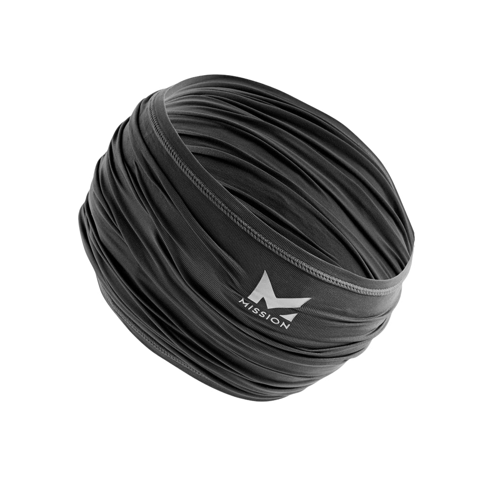 Mission - Cooling kids scarf - Black / Charcoal