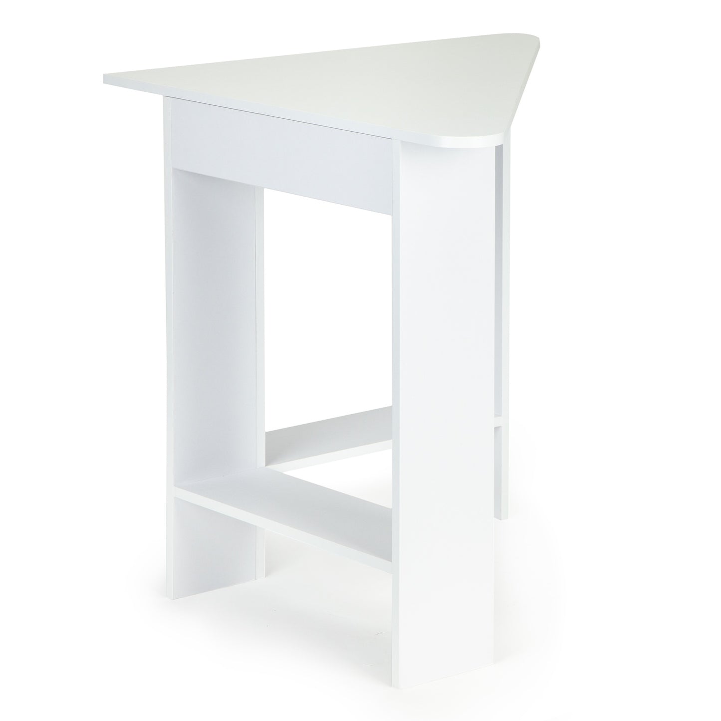 Modern white corner computer desk