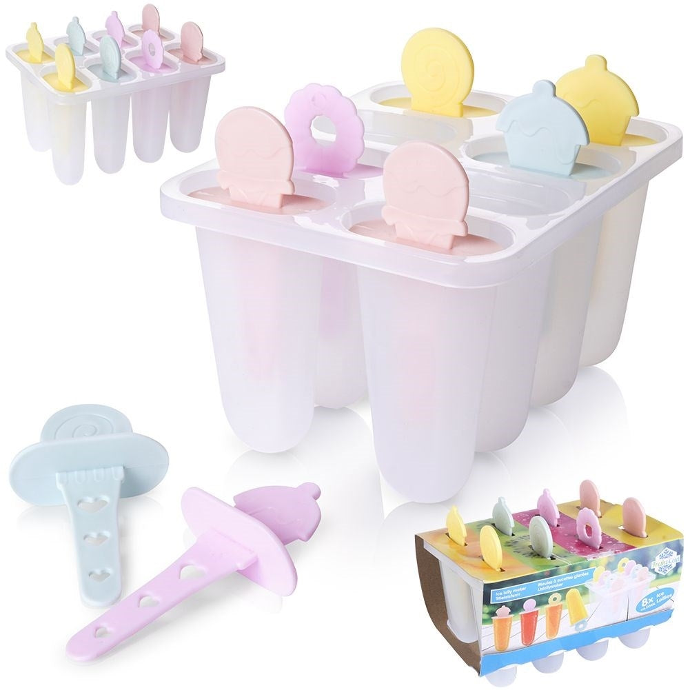 Mold for homemade ice creams - 8 reusable sticks