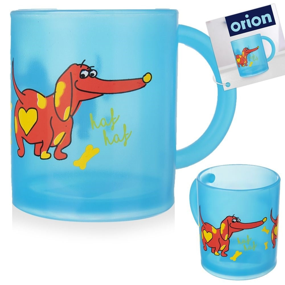 Mug with colorful dog motifDiscover our mug with a colorful dog motif, perfect for all kinds of drinks, including juice and tea. This mug is both lightweight and durable, making it ideal for everyday use. It is microwave and dishwasher safe, making it