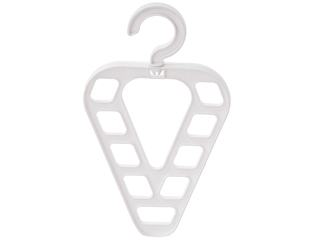 Multi-functional wardrobe organiser hanger 9 holes white