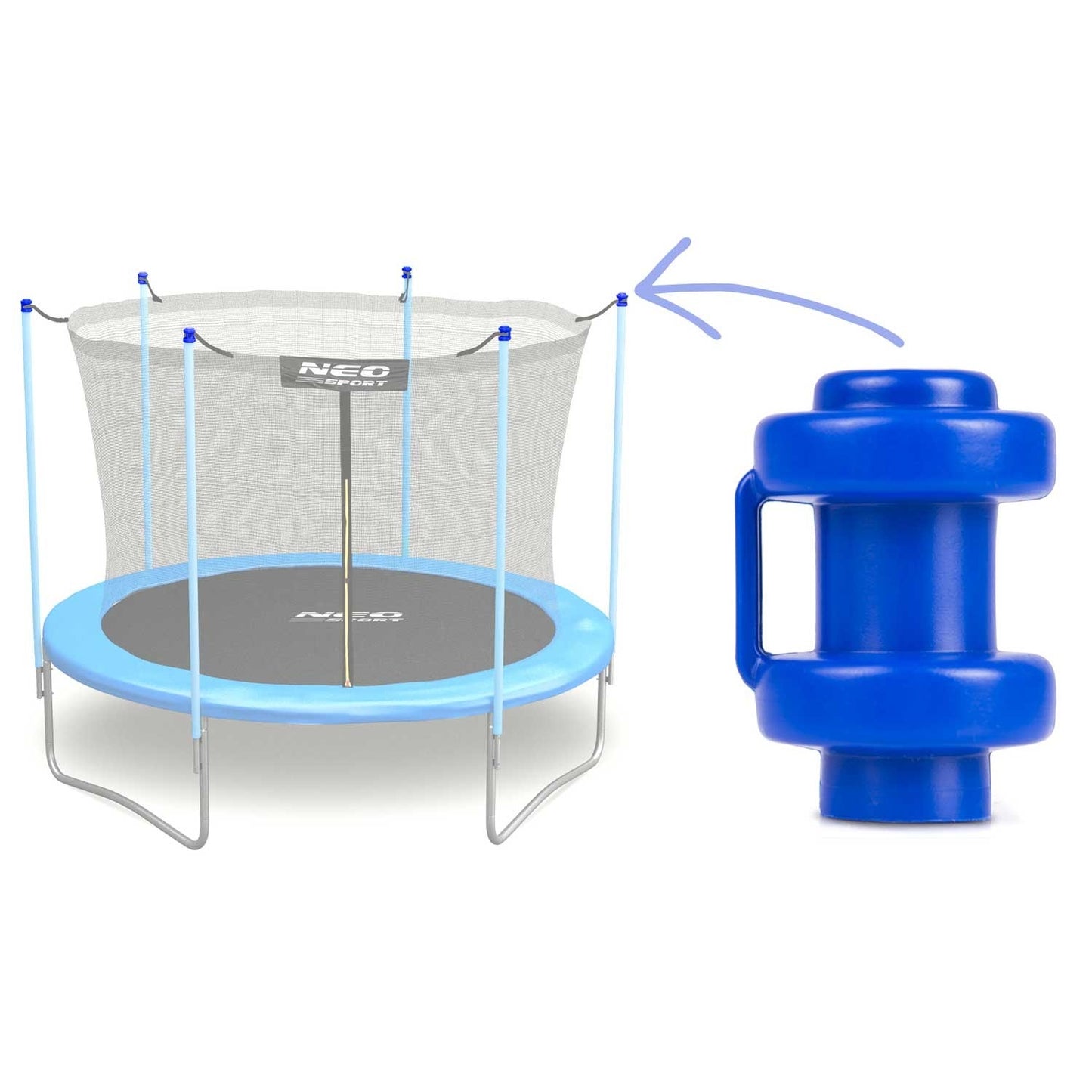 Mushroom for mounting the Neo net - sport