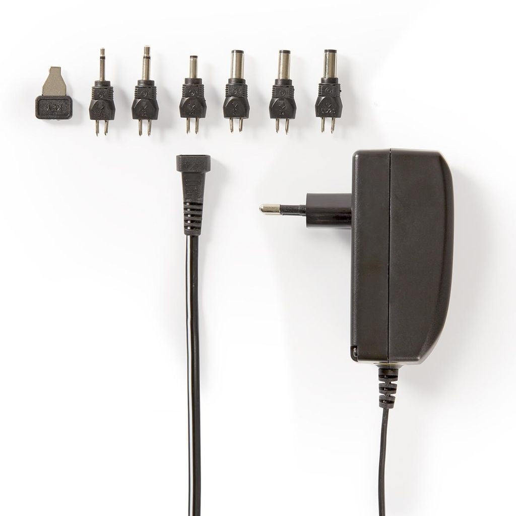 Nedis Universal Power Adapter, 24W - Black