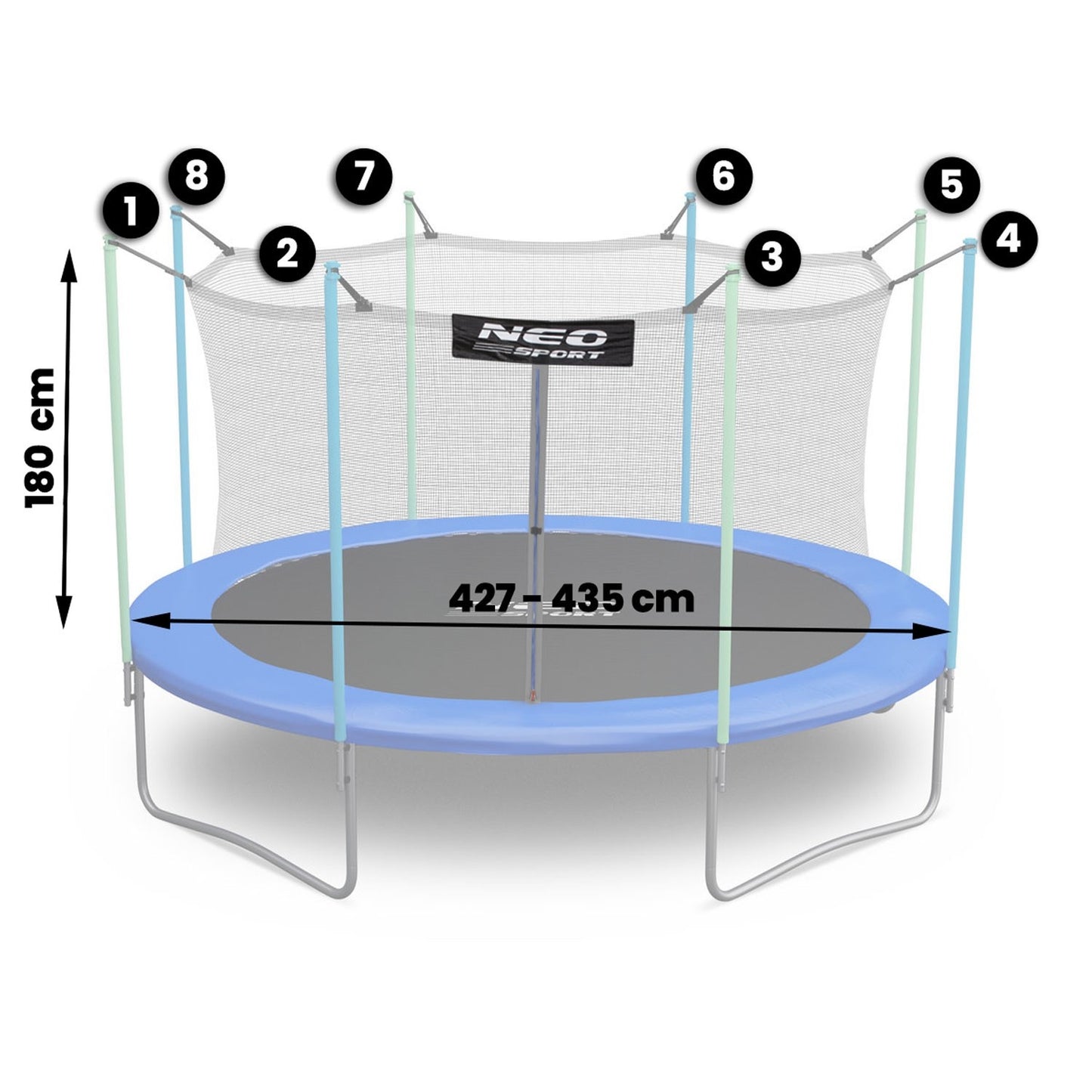 Neosport Indoor Mesh 435cm 14ft 8s