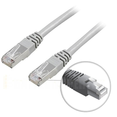 Network cable UTP Cat6 patch cable 5m, grey
