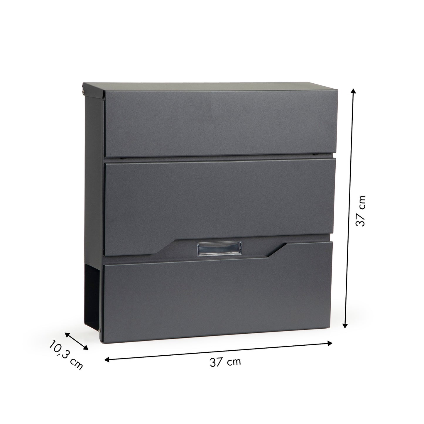 Newspaper letter mailbox made of galvanized steel