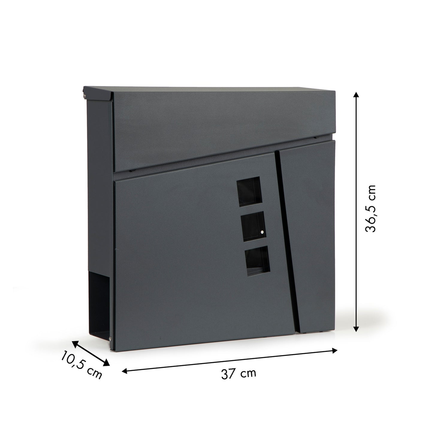 Newspaper letter mailbox made of galvanized steel