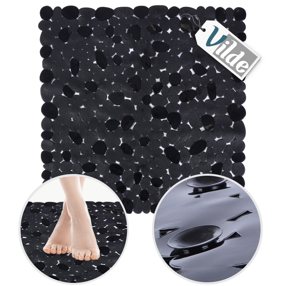 Non-slip protection with suction cups for safer showering and bathing