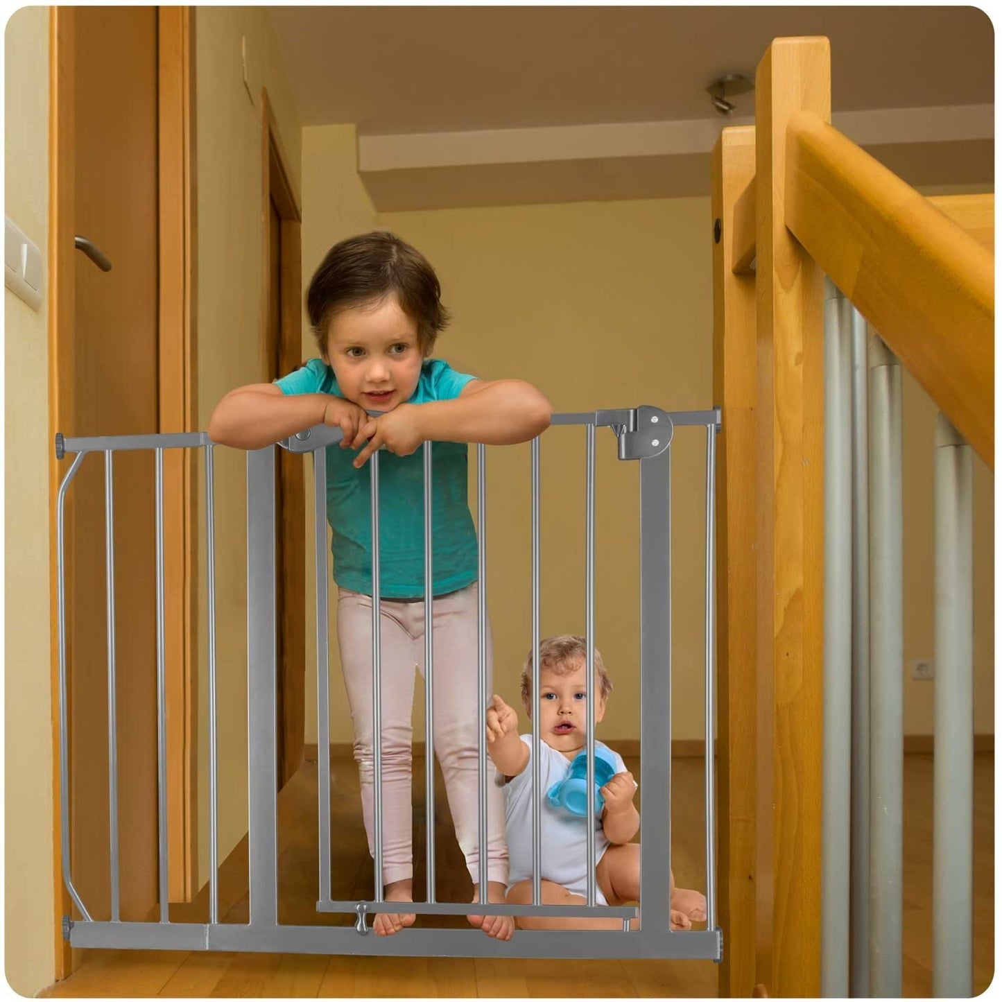 Nukido 718301 gray safety gate barrier