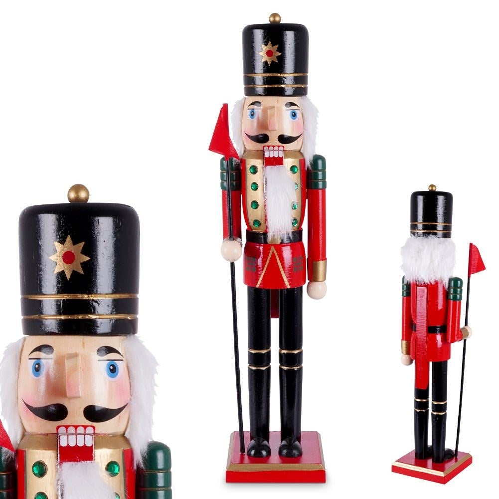 Nutcracker Christmas decoration 51 cm: Elegant wooden design