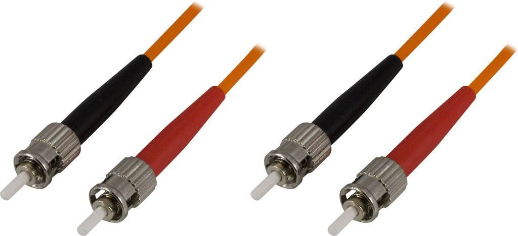 OM1 fiber cable ST-ST duplex 62.5/125 1m orange