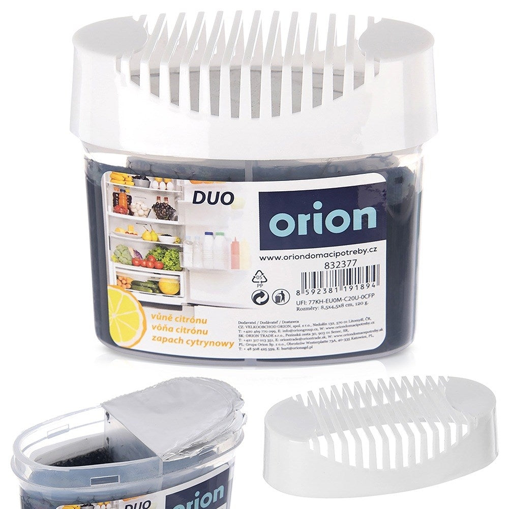 Odor absorber for refrigerator duo lemon