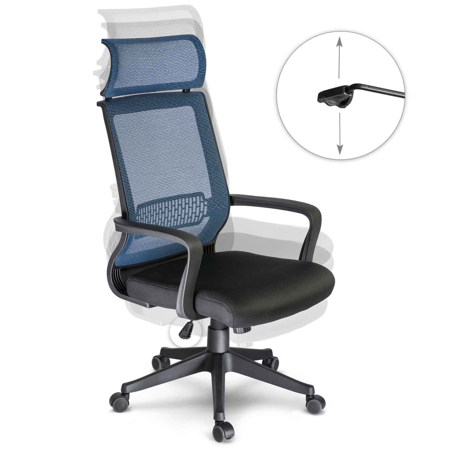 Office chair, micro mesh swivel chair, Nosberg - TILT mechanism