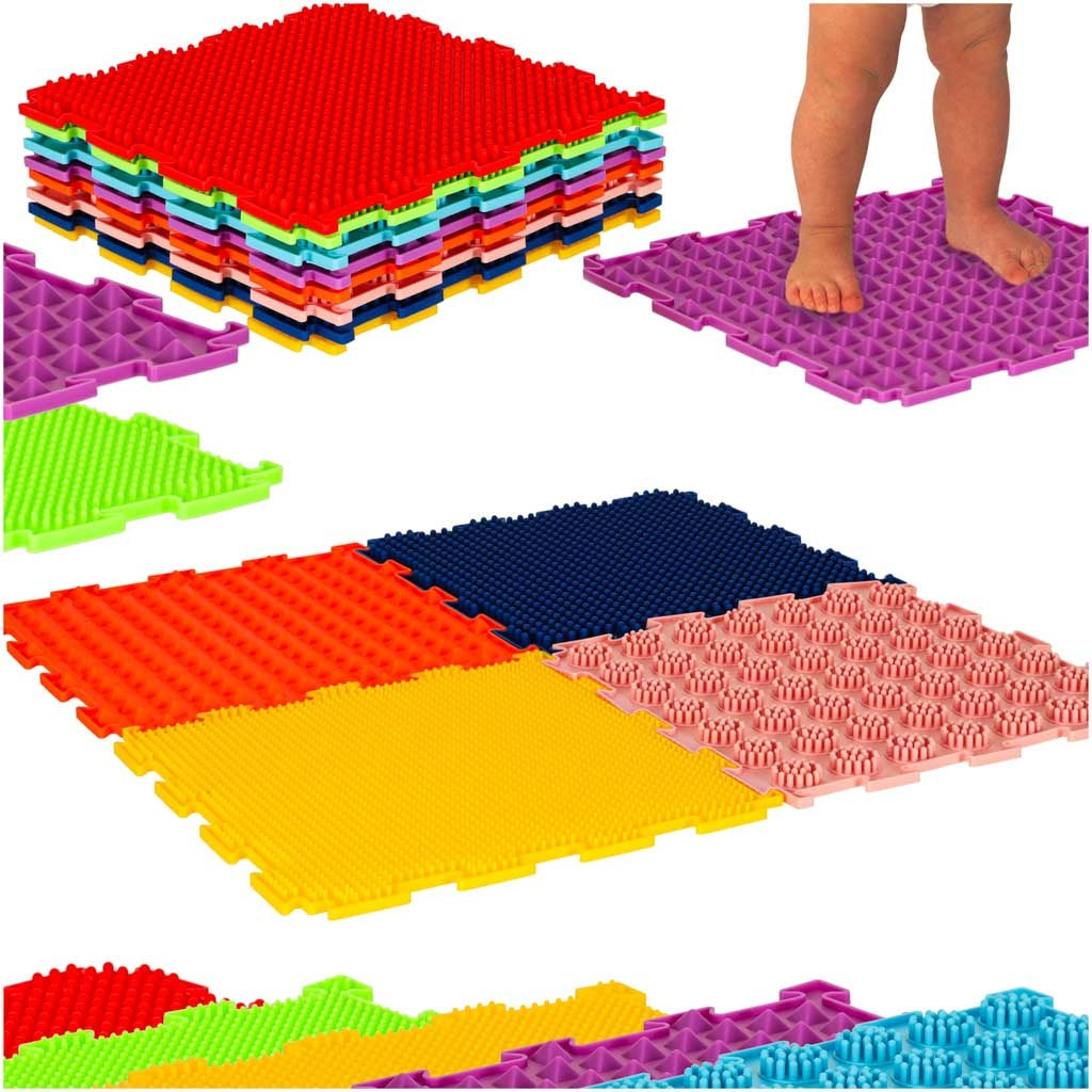 Orthopaedic mat sensory puzzle foot massage