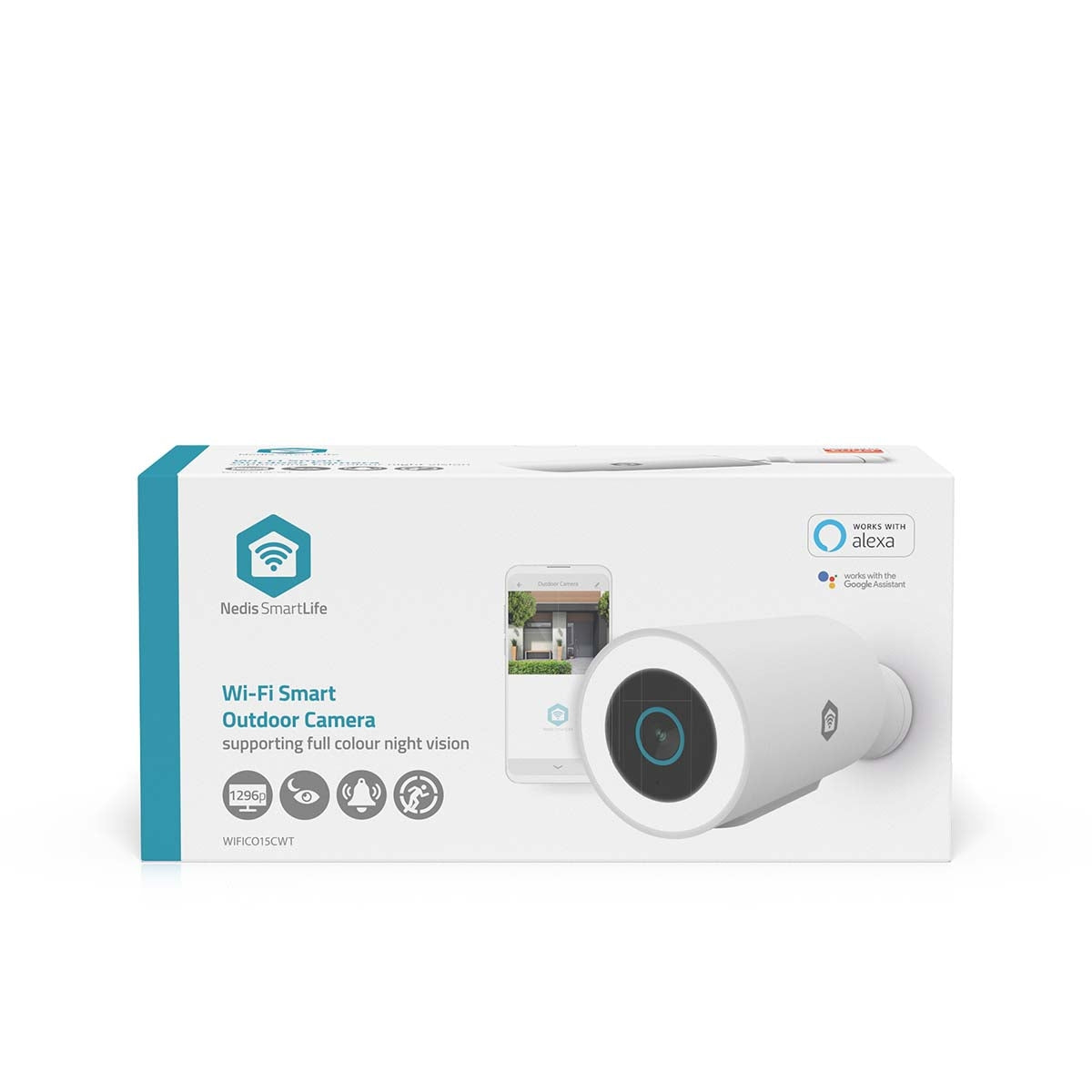 Outdoor Wi-Fi Security Camera, 3MP HD, Night Vision, IP65