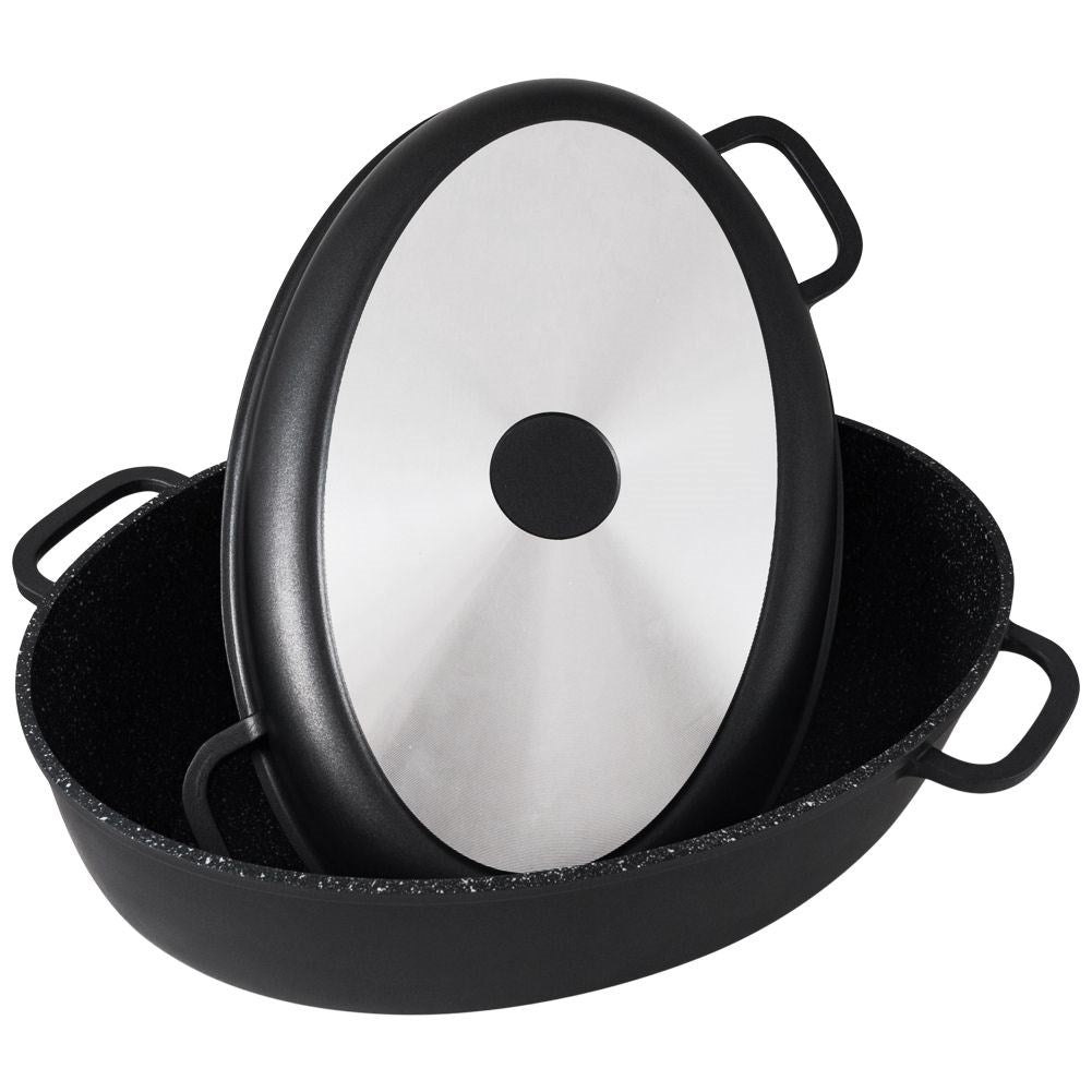 Oval Baking Form with Non-Stick Granite Coating, Perfect for Oven