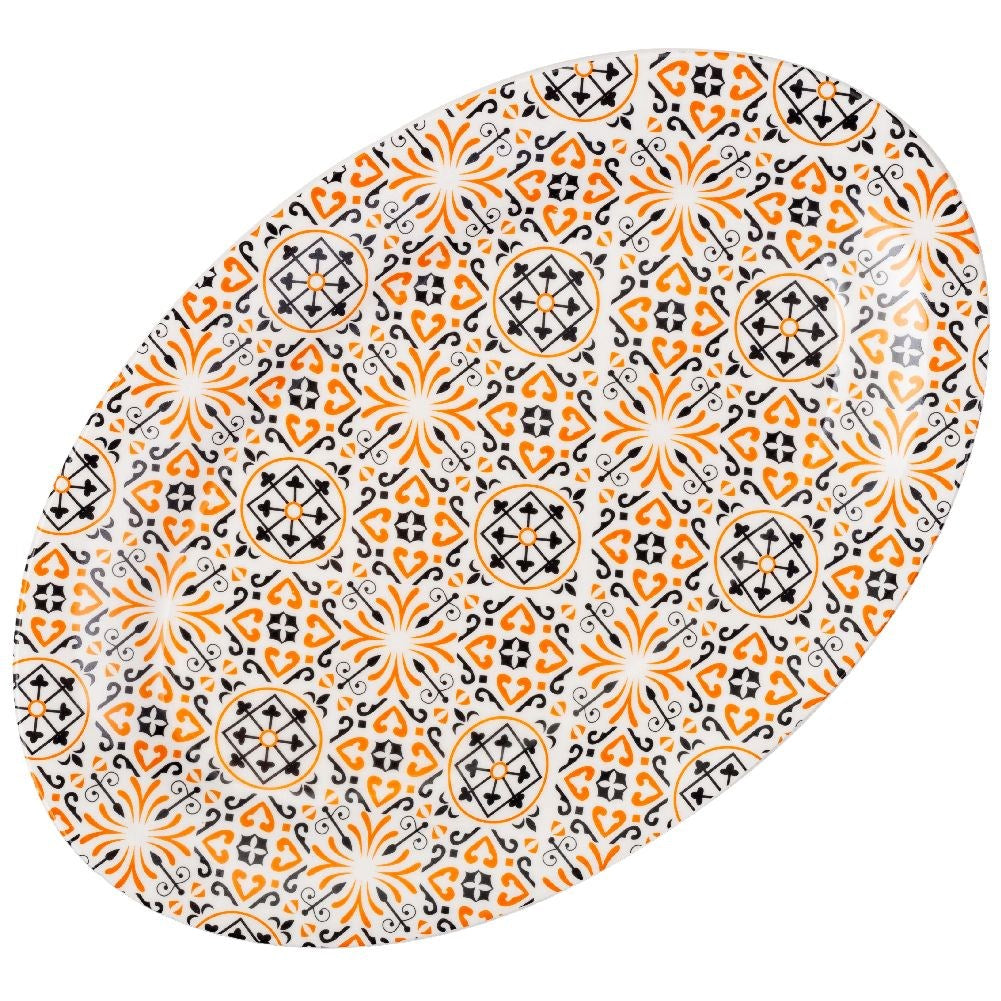 Oval porcelain platter, MAIOLICA 36x24 cm