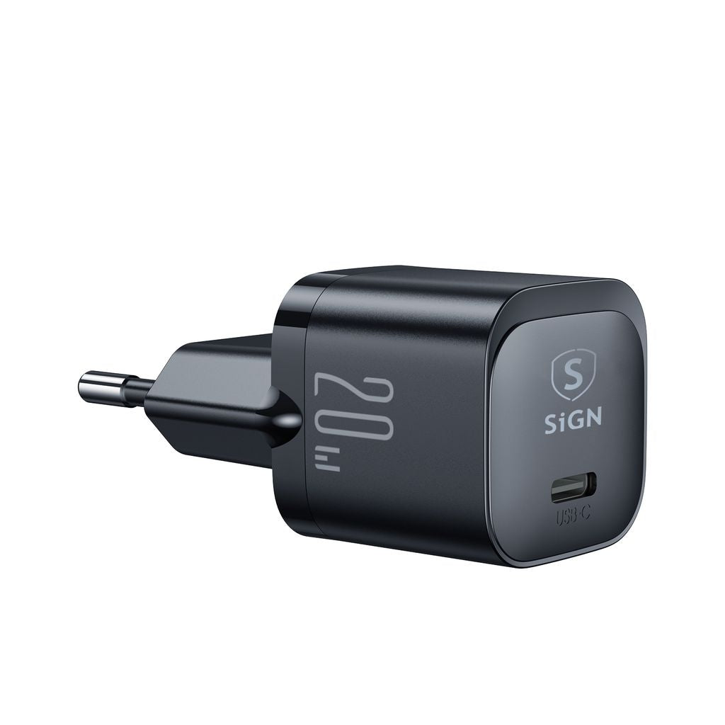 PD 20W USB-C Mini Charger - Black