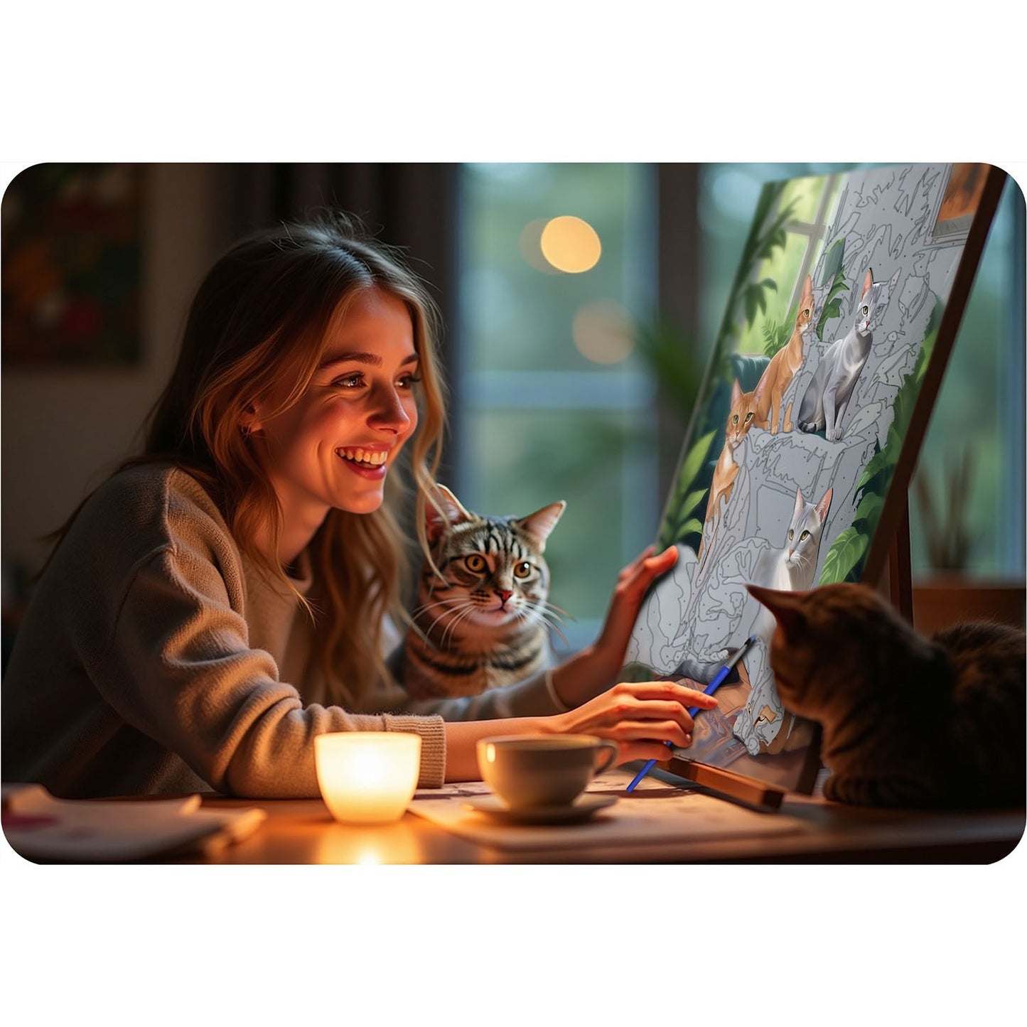 Painting by numbers 40x50 cm Massido Cats