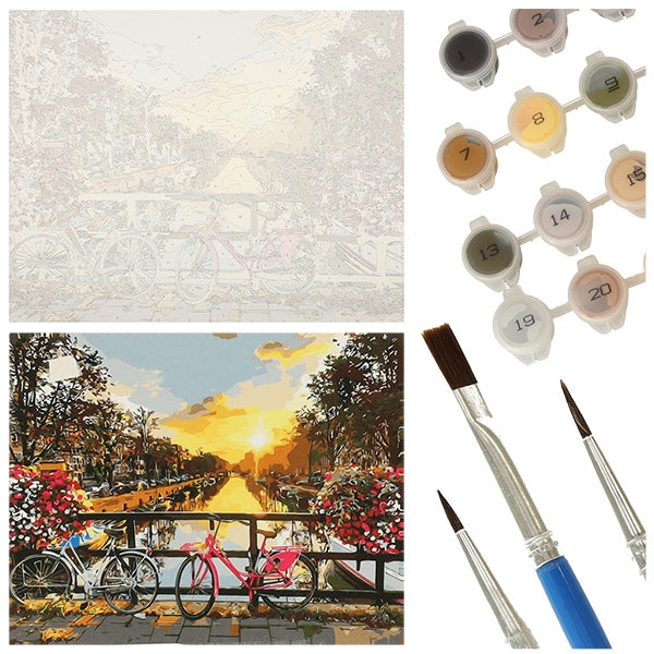 Painting by numbers 50x40cm bicycles