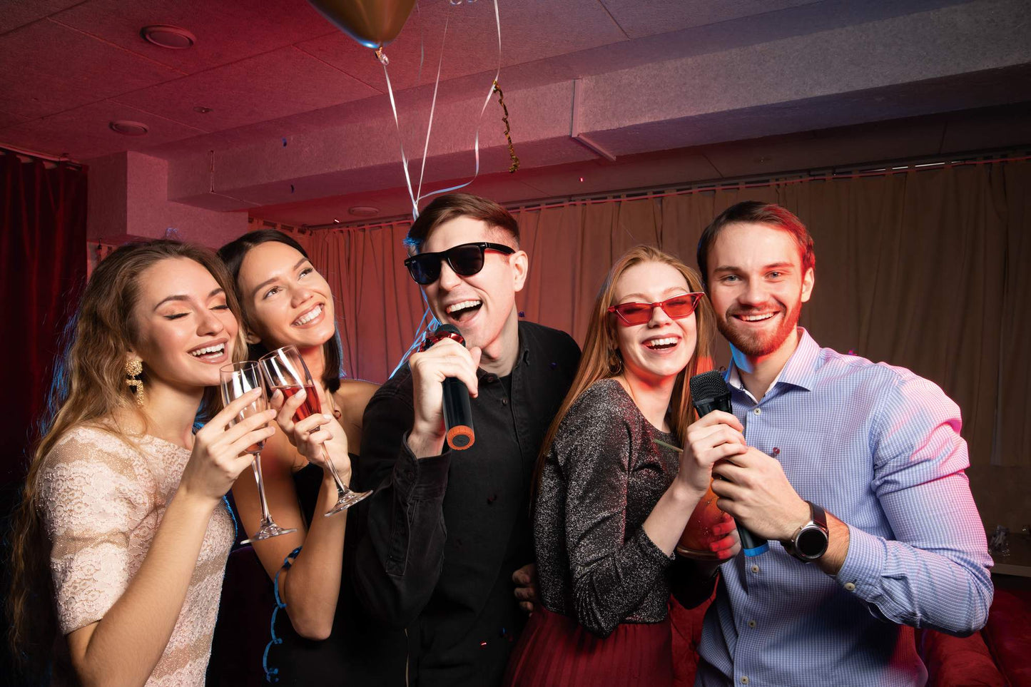 Party Speaker with Bluetooth, 120W RMS, LED Lights