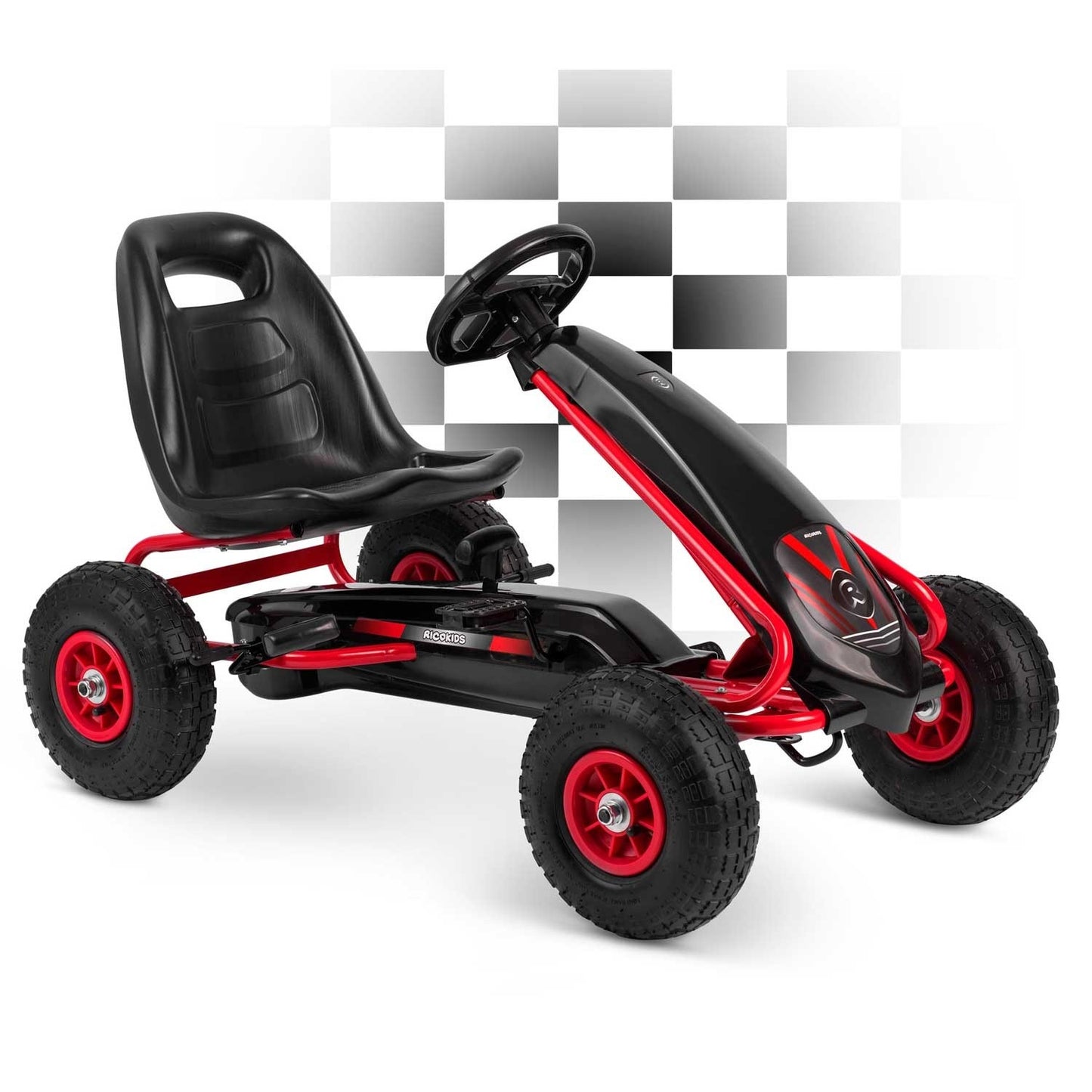 Pedal go-kart for children RK-590 red