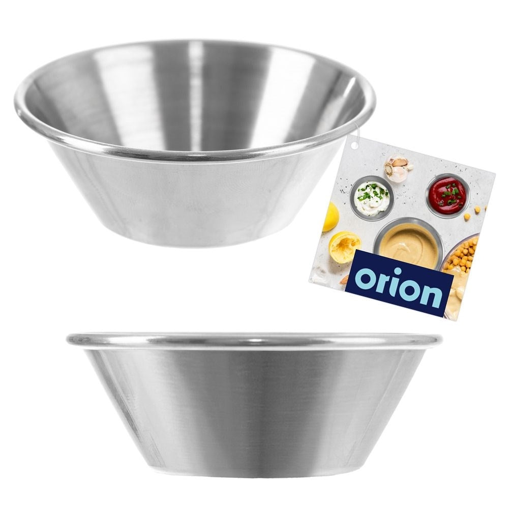 Perfect small bowl in stainless steel for sauces and snacks