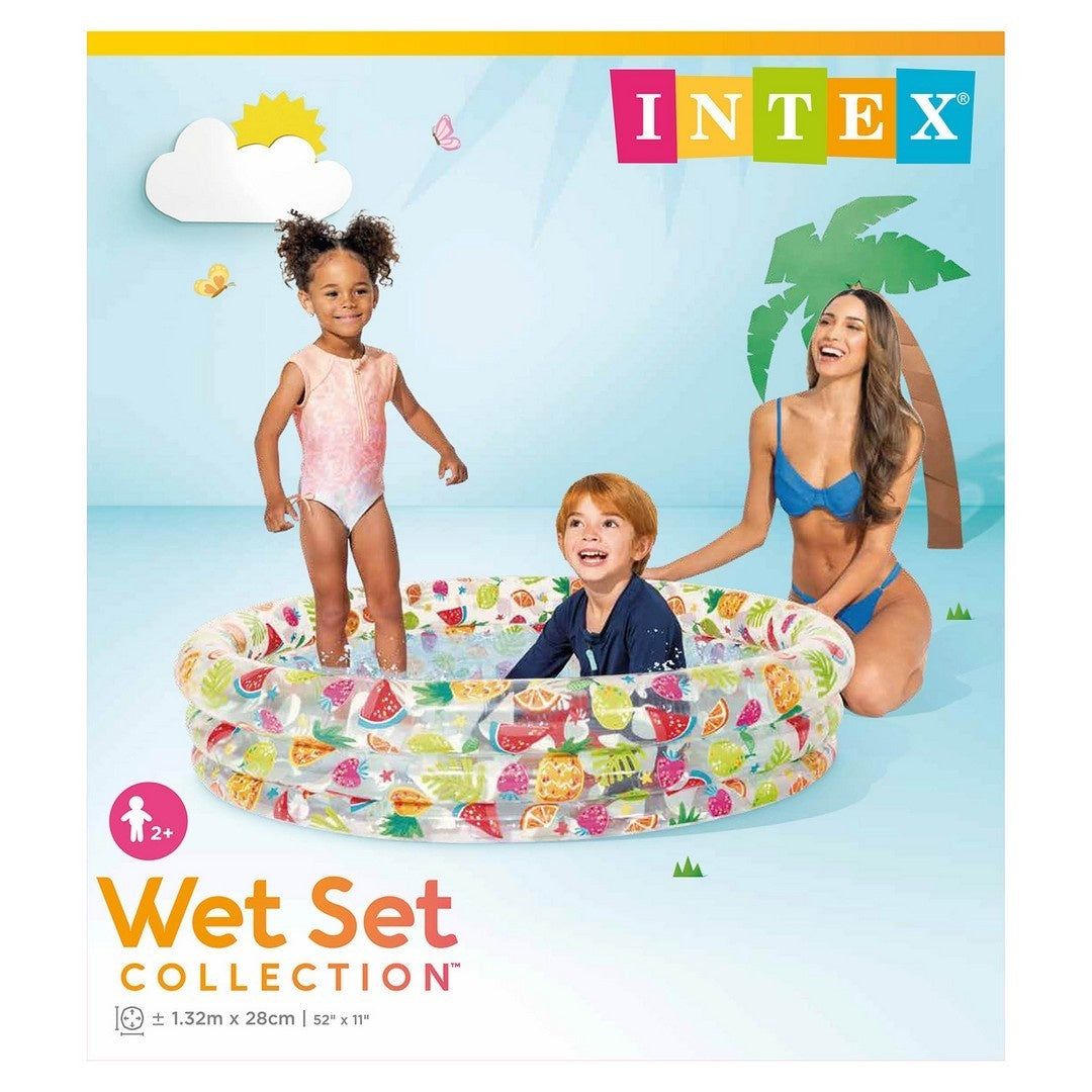 Pineapple inflatable pool 132 x 28 cm INTEX 59431