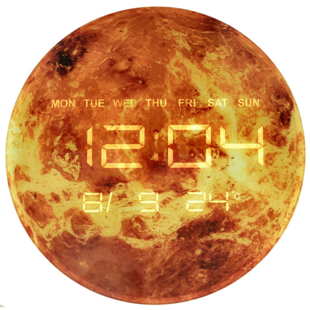 Planet mars orange 32cm price clock