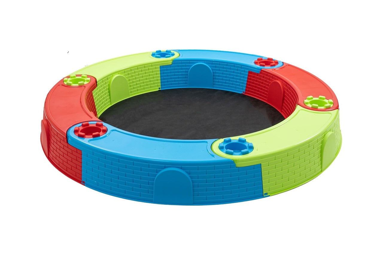 Plastic sandpit colourful folding benches
