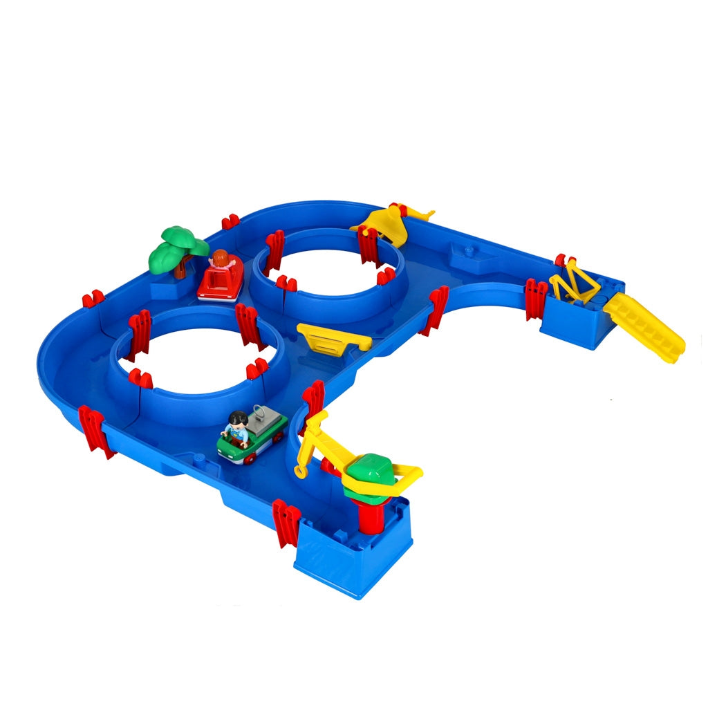 Plastic waterway garden toy 57 pieces