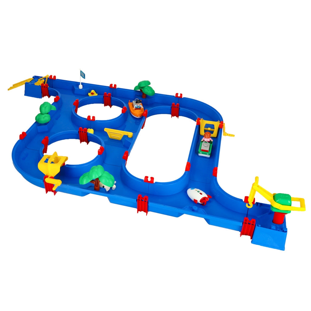 Plastic waterway garden toy 89 pieces