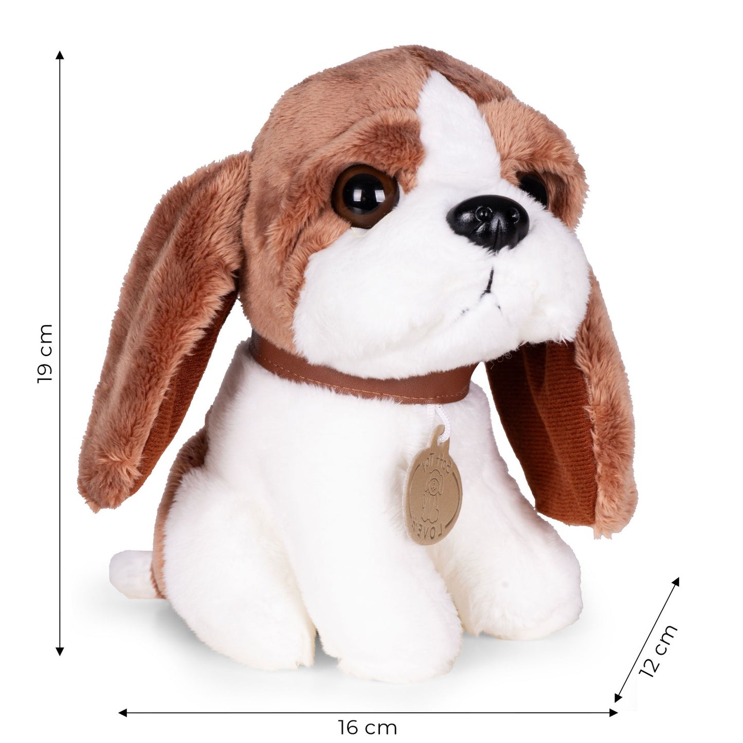 Plush Beagle Toy with Bag & Brush for Kids 3+