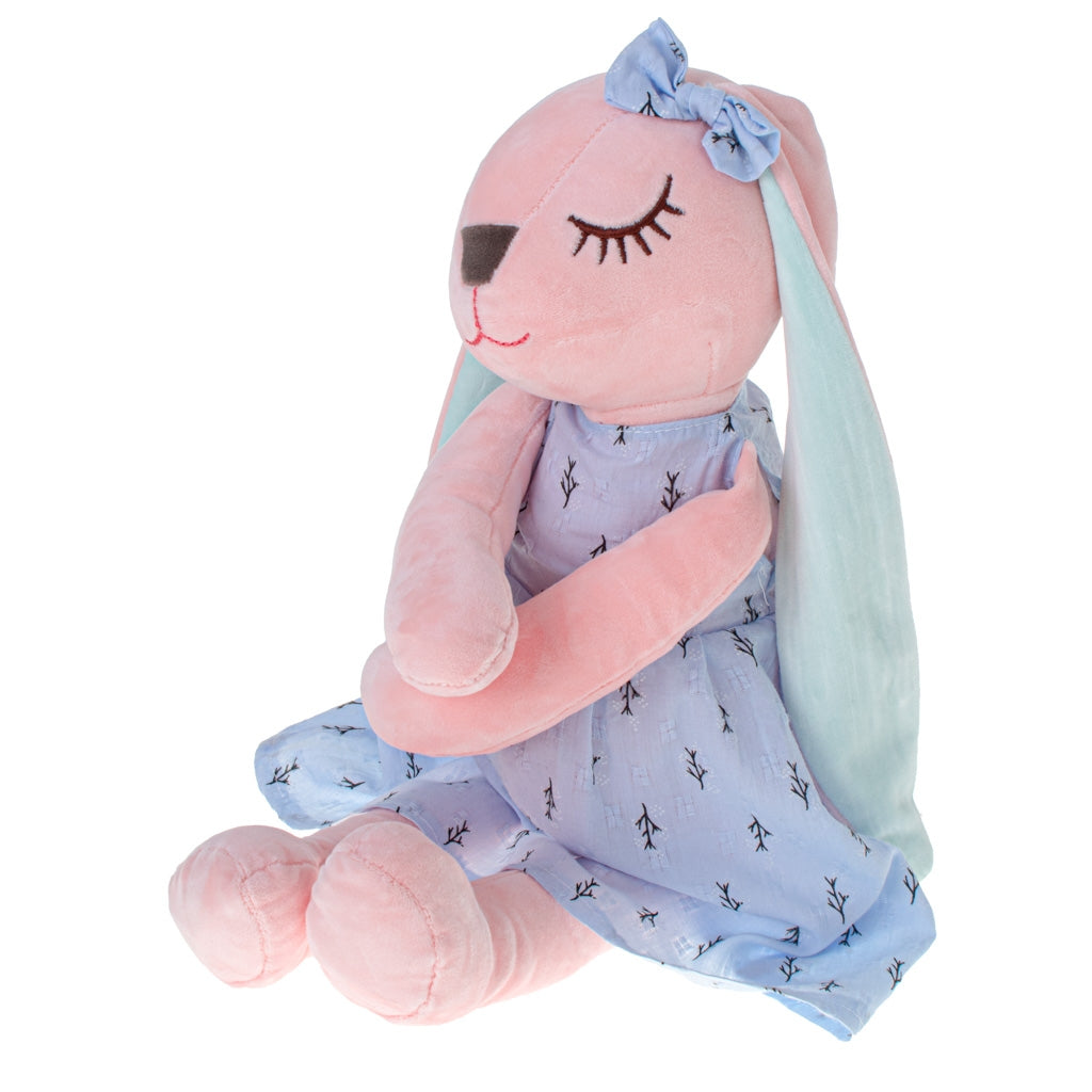 Plush rabbit mascot blue 52cm