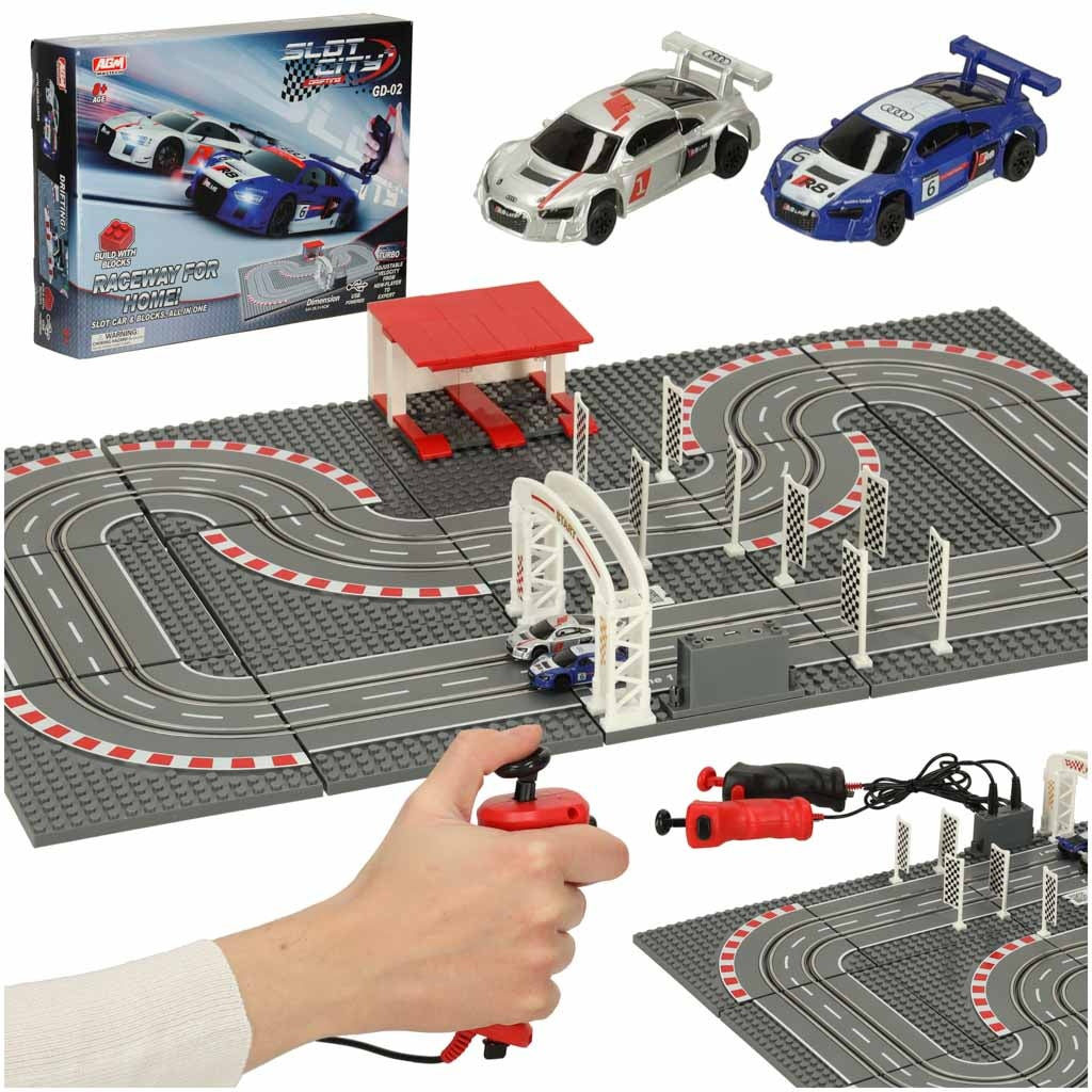 Police car racing track 64x38.5cm
