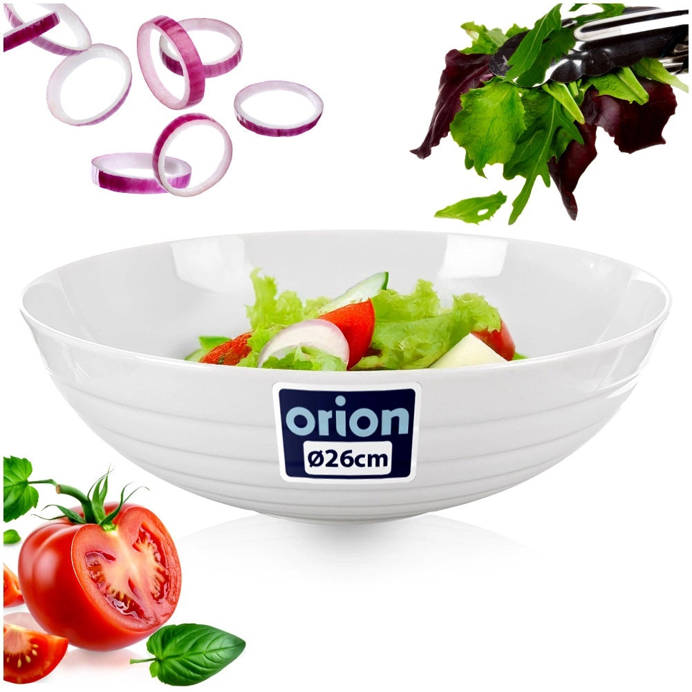 Porcelain Serving Bowl, White, 26 cm, 2.5 L