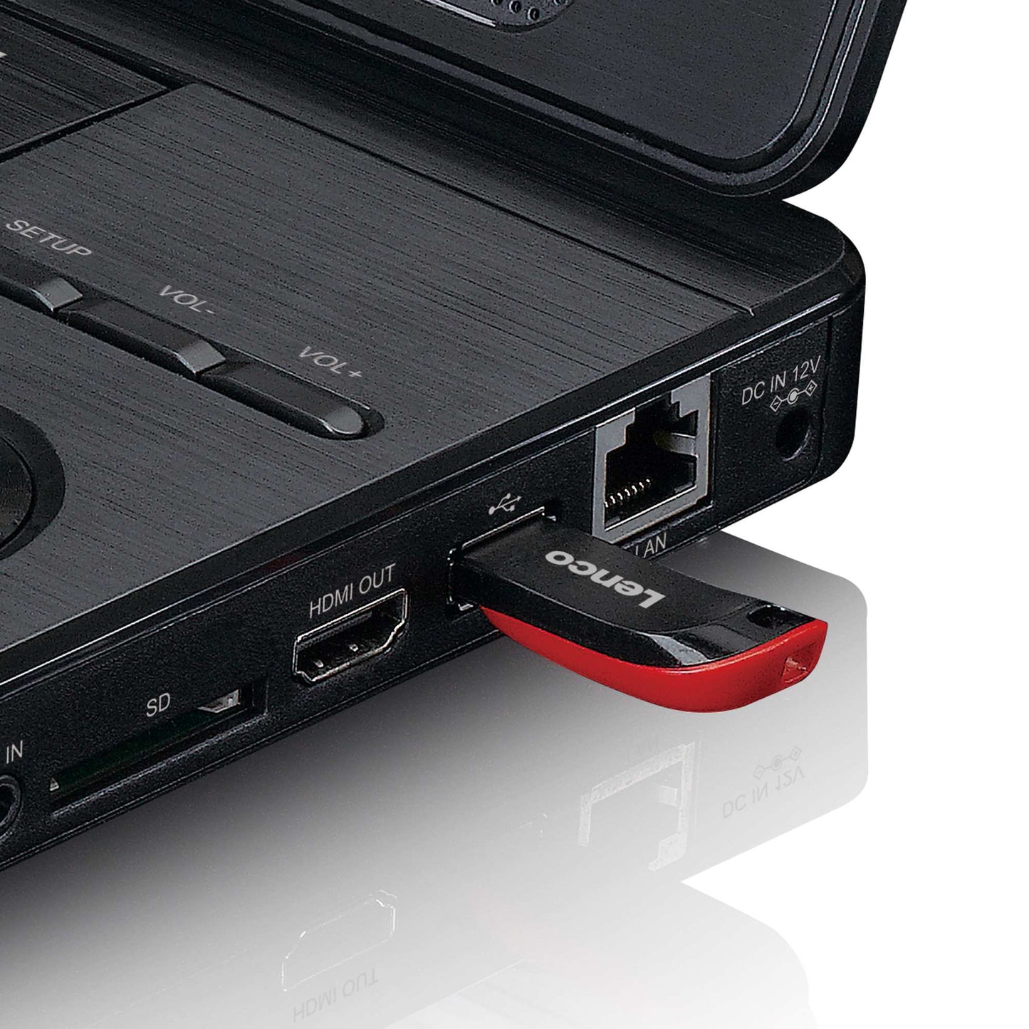 Portable 11.5" Blu-ray/DVD Player with USB & SD Slot