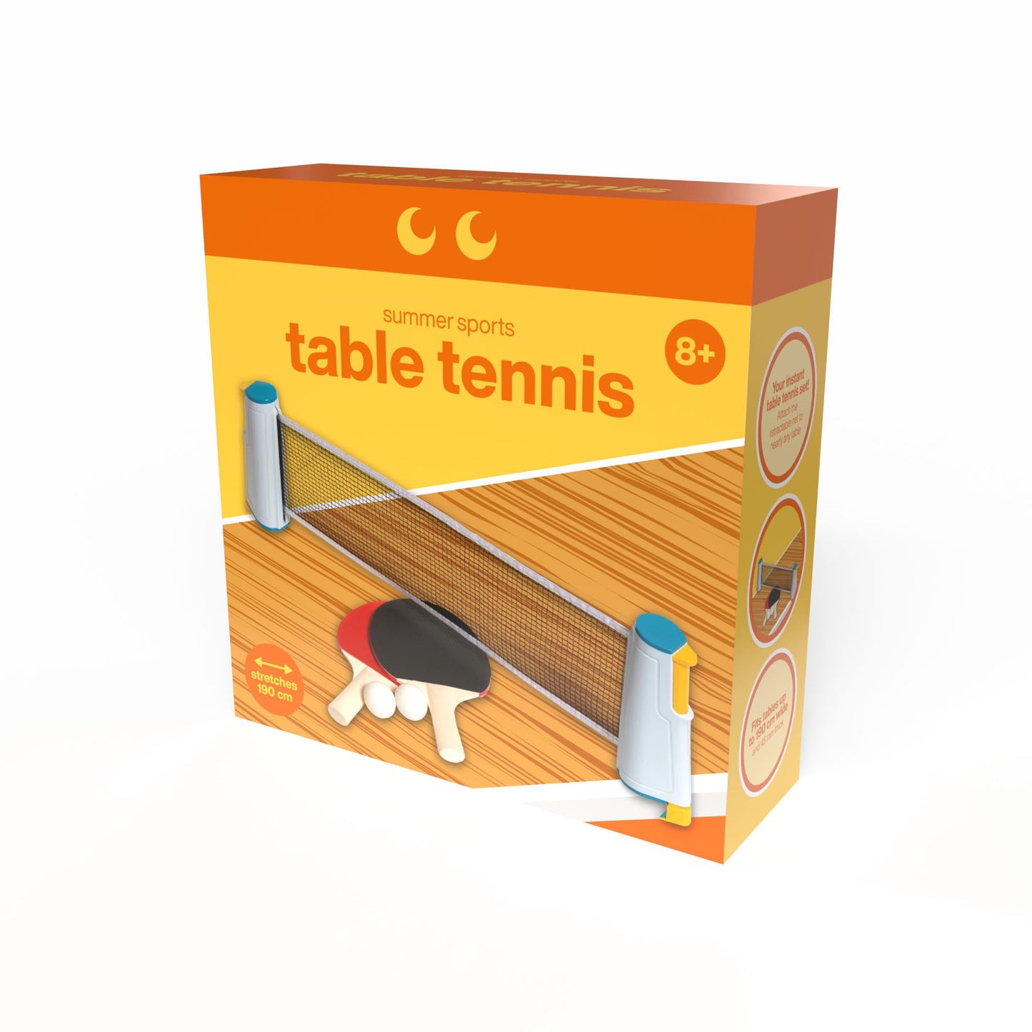 Portable Table Tennis Set with Adjustable Net and Paddles