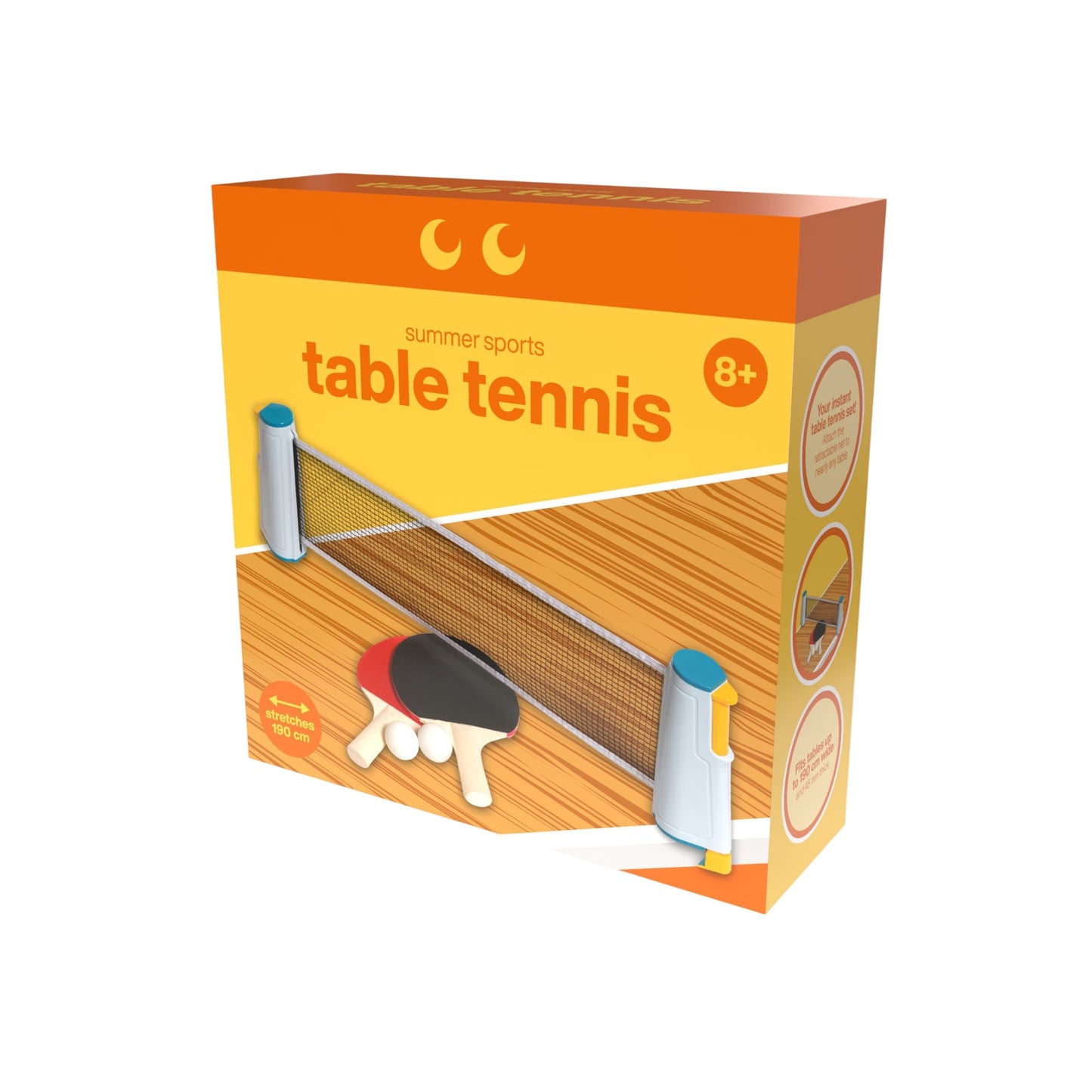 Portable Table Tennis Set with Adjustable Net and Paddles