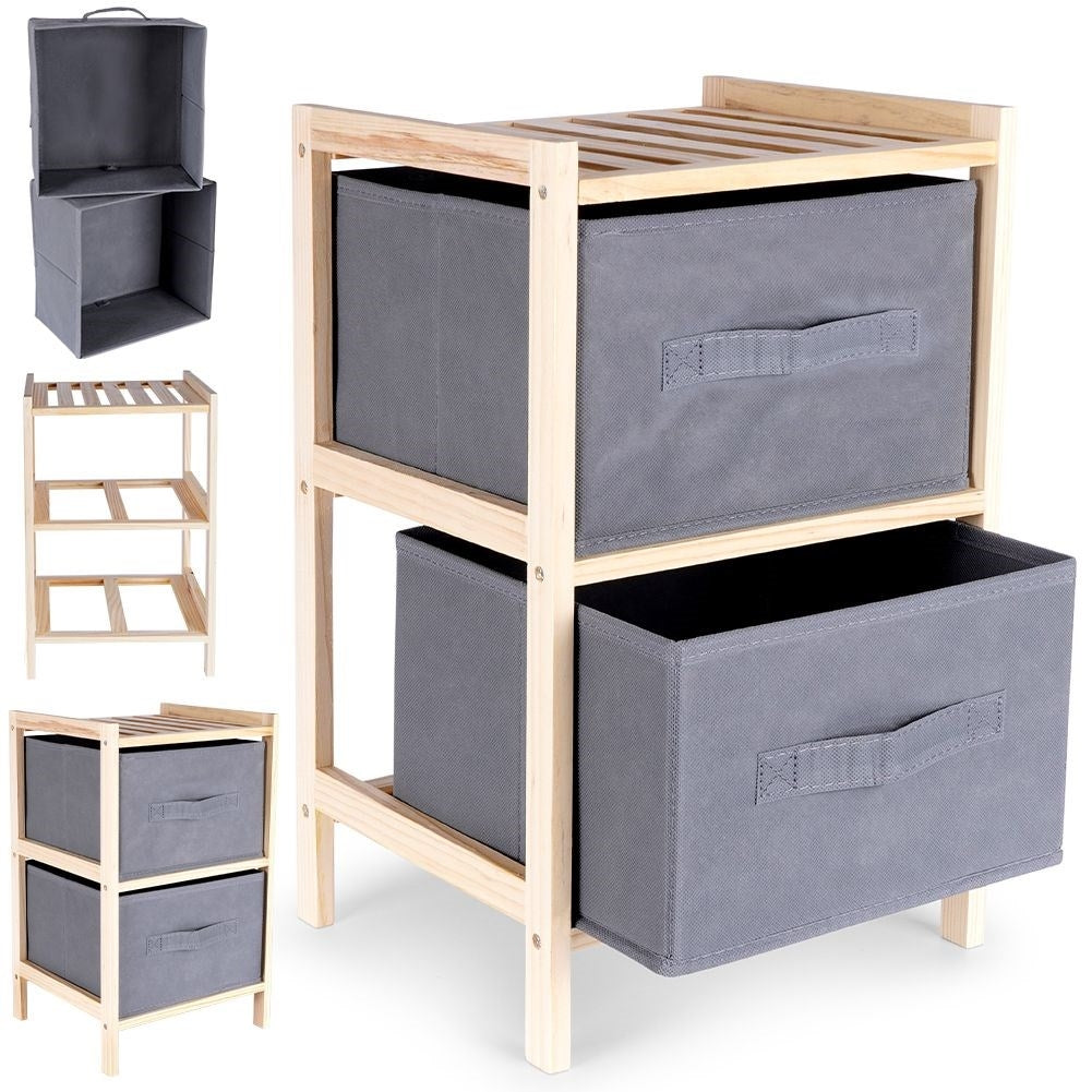 Practical Storage Cabinet with Two Spacious Drawers